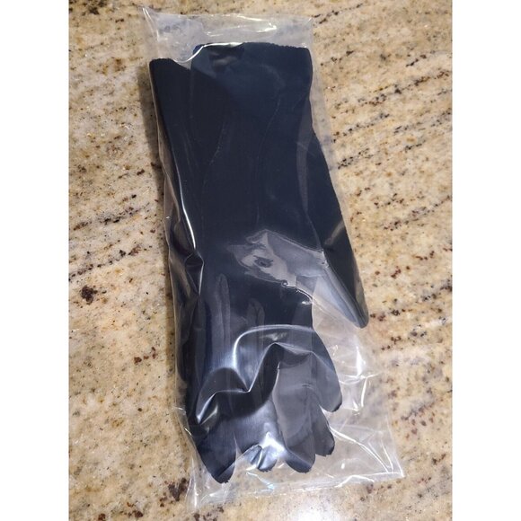 Vintage Size XS-S Black Velvet Stretch Formal 8.5" Gloves *hole - Picture 13 of 13